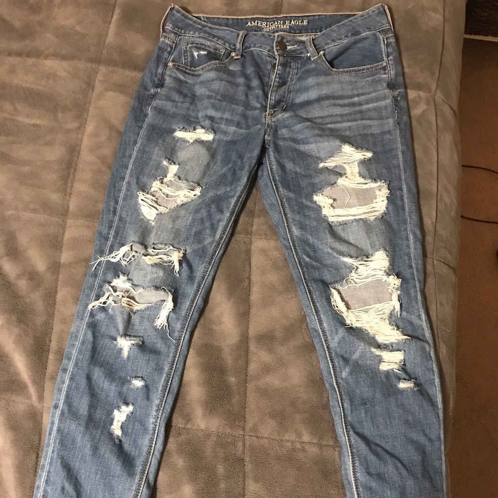 AE tomgirl jeans 8 long